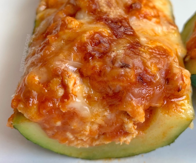Chicken Parmesan Stuffed Zucchini Boats – Food | GoodwinTek
